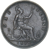 1879 Penny (F97 9+J) - Victoria British Bronze Coin - Nice