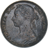 1887 Penny - Victoria British Bronze Coin - Nice