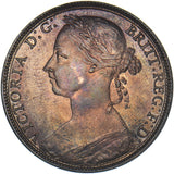 1890 Penny - Victoria British Bronze Coin - Superb