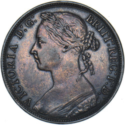 1893 Penny - Victoria British Bronze Coin - Nice