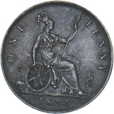 1894 Penny - Victoria British Bronze Coin - Nice