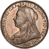 1897 Penny - Victoria British Bronze Coin - Superb