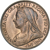 1901 Penny - Victoria British Bronze Coin - Superb