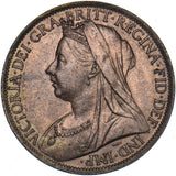 1901 Penny - Victoria British Bronze Coin - Very Nice