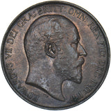 1902 Penny - Edward VII British Bronze Coin - Superb