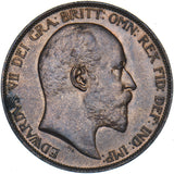 1903 Penny - Edward VII British Bronze Coin - Very Nice
