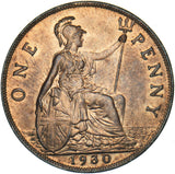 1930 Penny - George V British Bronze Coin - Superb