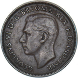 1946 Penny (Dot after ONE) - George VI British Bronze Coin
