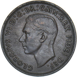1950 Penny - George VI British Bronze Coin - Nice