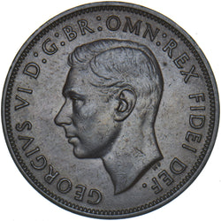 1950 Penny - George VI British Bronze Coin - Very Nice