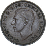 1950 Penny - George VI British Bronze Coin - Nice