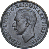 1951 Penny - George VI British Bronze Coin - Nice
