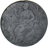 1694 Halfpenny - William & Mary British Copper Coin