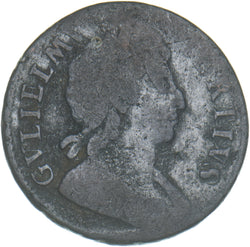 1699 Halfpenny (Date in legend) - William III British Copper Coin