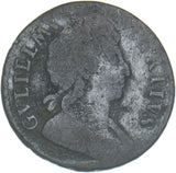 1699 Halfpenny (Date in legend) - William III British Copper Coin