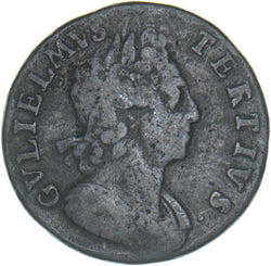 1700 Halfpenny - William III British Copper Coin