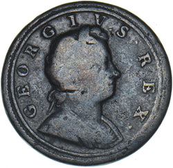 1720 Halfpenny - George I British Copper Coin