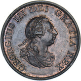 1799 Halfpenny - George III British Copper Coin - Very Nice