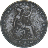 1846 Halfpenny - Victoria British Copper Coin