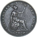 1846 Halfpenny - Victoria British Copper Coin - Nice
