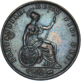 1853 Halfpenny - Victoria British Copper Coin - Nice