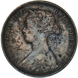 1871 Halfpenny - Victoria British Bronze Coin