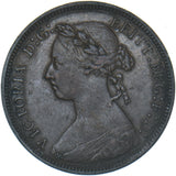 1888 Halfpenny - Victoria British Bronze Coin - Nice