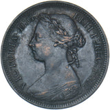 1891 Halfpenny - Victoria British Bronze Coin - Nice