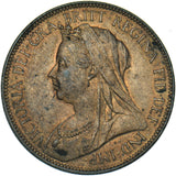 1901 Halfpenny - Victoria British Bronze Coin - Superb