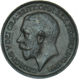 1919 Halfpenny - George V British Bronze Coin - Very Nice