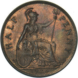 1926 Halfpenny - George V British Bronze Coin - Superb