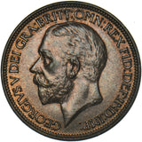 1927 Halfpenny - George V British Bronze Coin - Very Nice