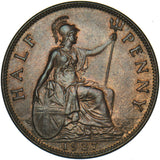 1927 Halfpenny - George V British Bronze Coin - Very Nice