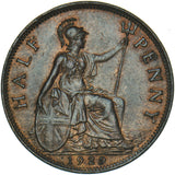 1929 Halfpenny - George V British Bronze Coin - Very Nice