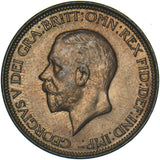 1929 Halfpenny - George V British Bronze Coin - Superb