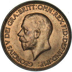 1930 Halfpenny - George V British Bronze Coin - Superb