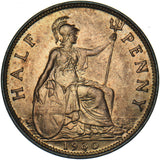 1930 Halfpenny - George V British Bronze Coin - Superb