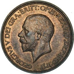 1931 Halfpenny - George V British Bronze Coin - Very Nice
