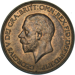1935 Halfpenny - George V British Bronze Coin - Superb
