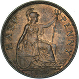 1935 Halfpenny - George V British Bronze Coin - Superb