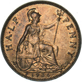 1936 Halfpenny - George V British Bronze Coin - Superb