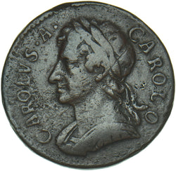 1675 Farthing - Charles II British Copper Coin - Nice