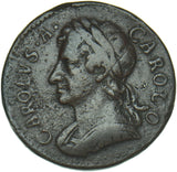 1675 Farthing - Charles II British Copper Coin - Nice