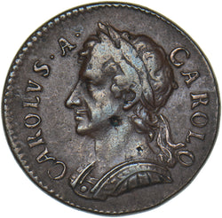 1675 Farthing - Charles II British Copper Coin - Nice