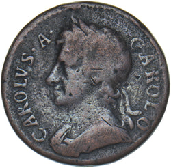 1675 Farthing - Charles II British Copper Coin