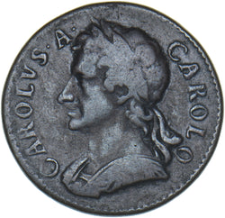 1675 Farthing - Charles II British Copper Coin - Nice