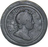 1719 Farthing - George I British Copper Coin