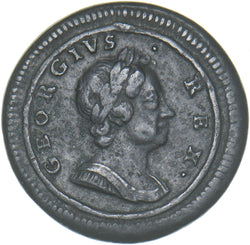 1719 Farthing (Small Lettering.) - George I British Copper Coin - Nice