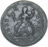 1719 Farthing (Small Lettering.) - George I British Copper Coin - Nice