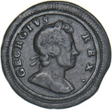 1721 Farthing - George I British Copper Coin